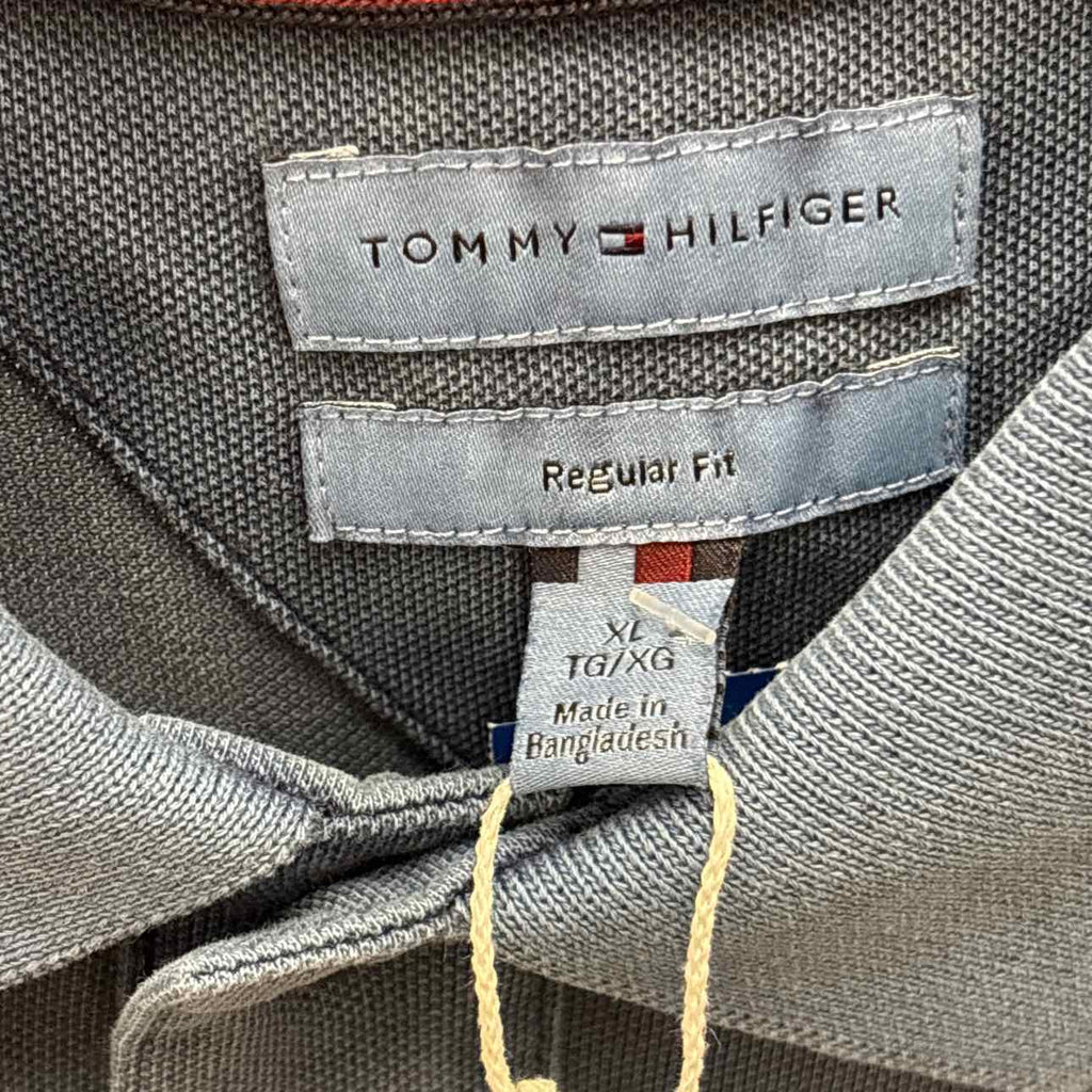 Tommy Hilfiger Size XL Men's Garment Dyed Regular Short Sleeve Polo