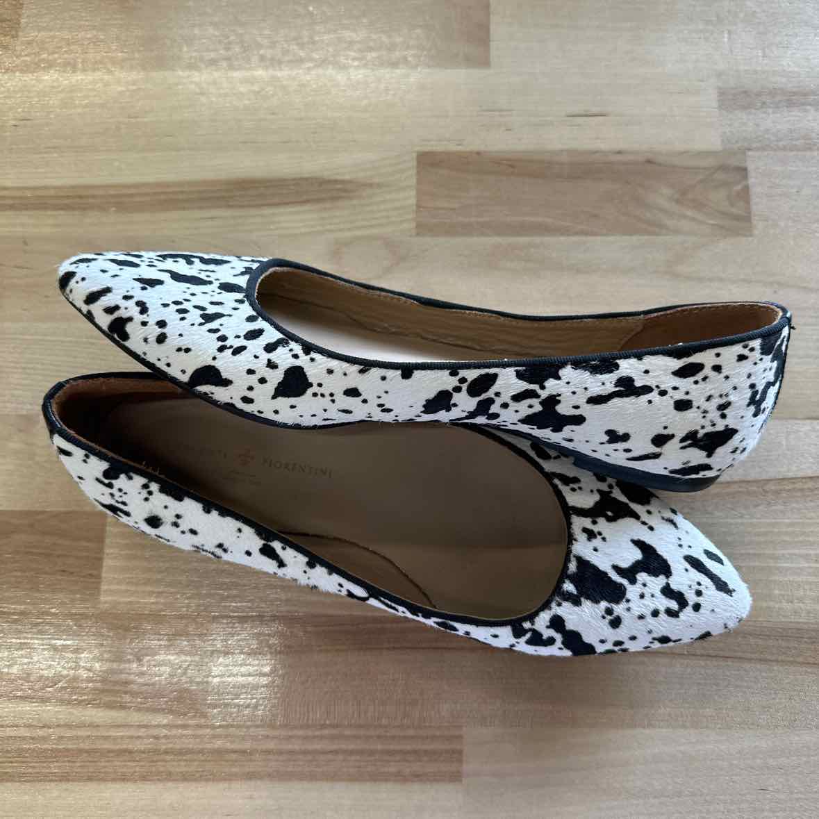 Mercanti Florentini Shoe Size 6.5 Brown & White Flats