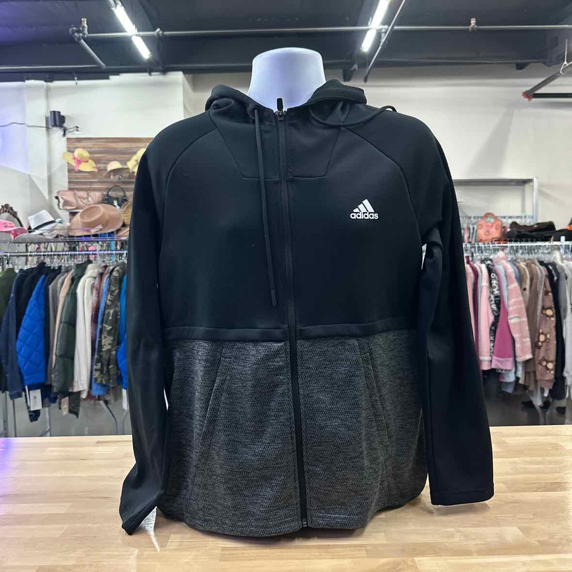 Adidas Size L Black Hoodie