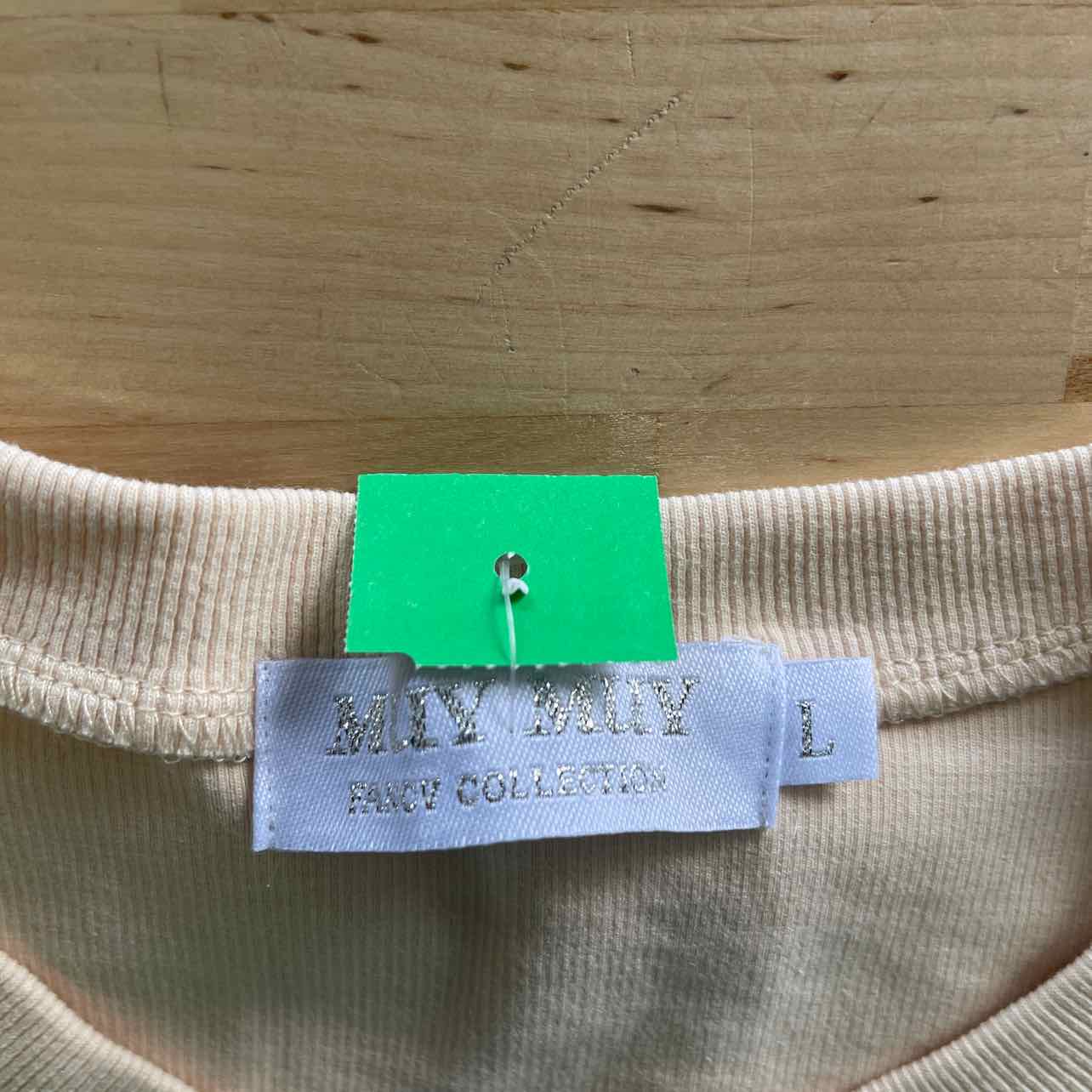 Muy Muy Size L Tan New T-Shirt SS