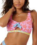 Roxy Juniors' Tapestry Patchwork Convertible Bralette - Multi