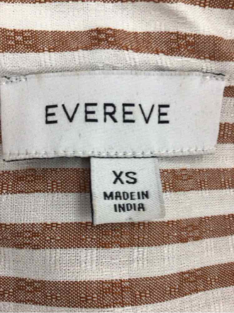 Evereve Size XS Tan Preloved Blouse LS