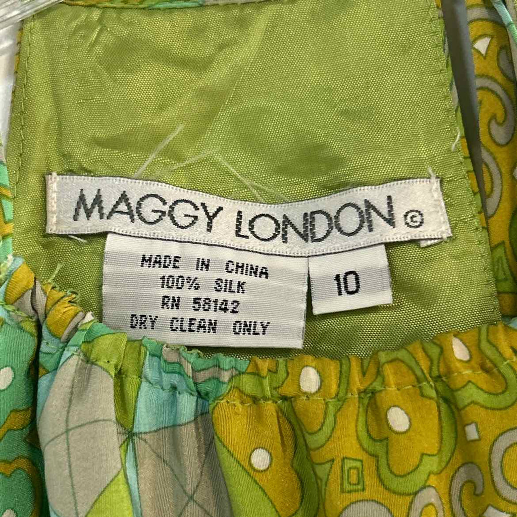 Maggy London Size 10 Green Preloved Dress