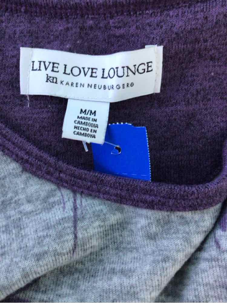 Live Love Lounge Size M Grey & purple Tank