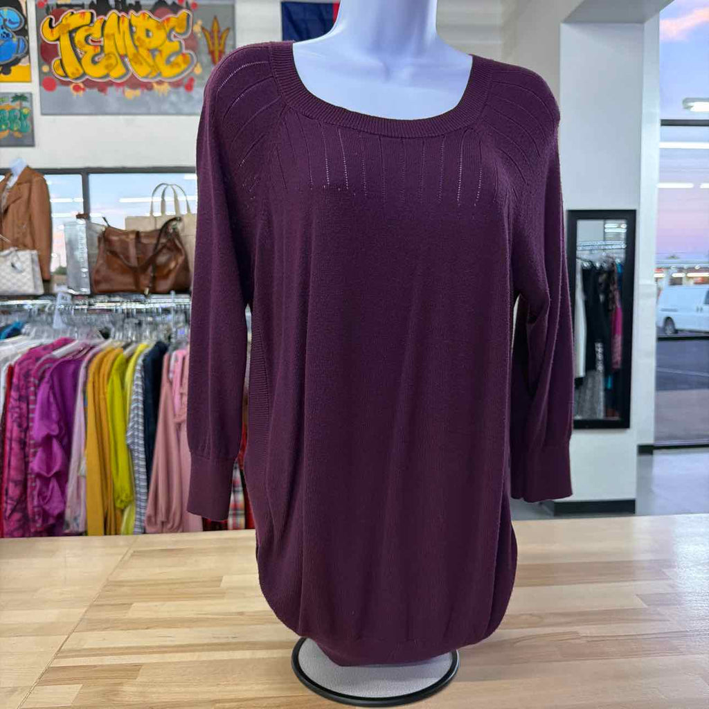 Maurices Size L Purple Used Sweater