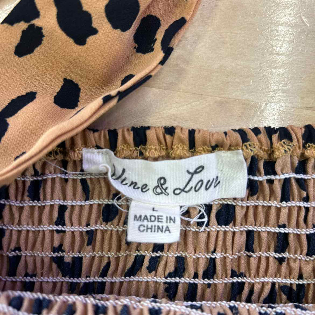 Vine & Love Size L Orange Preloved Jumper