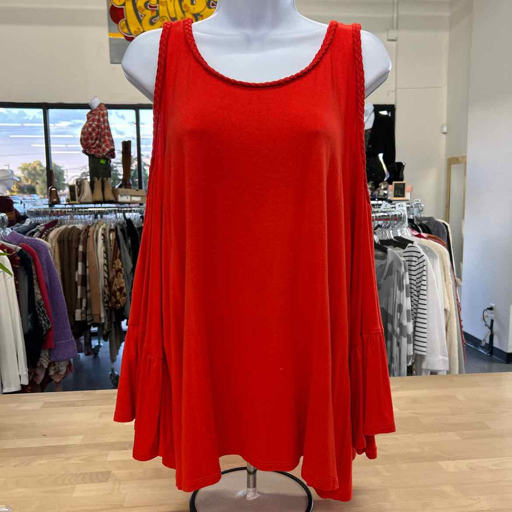 Chico's Size 2 Orange Blouse