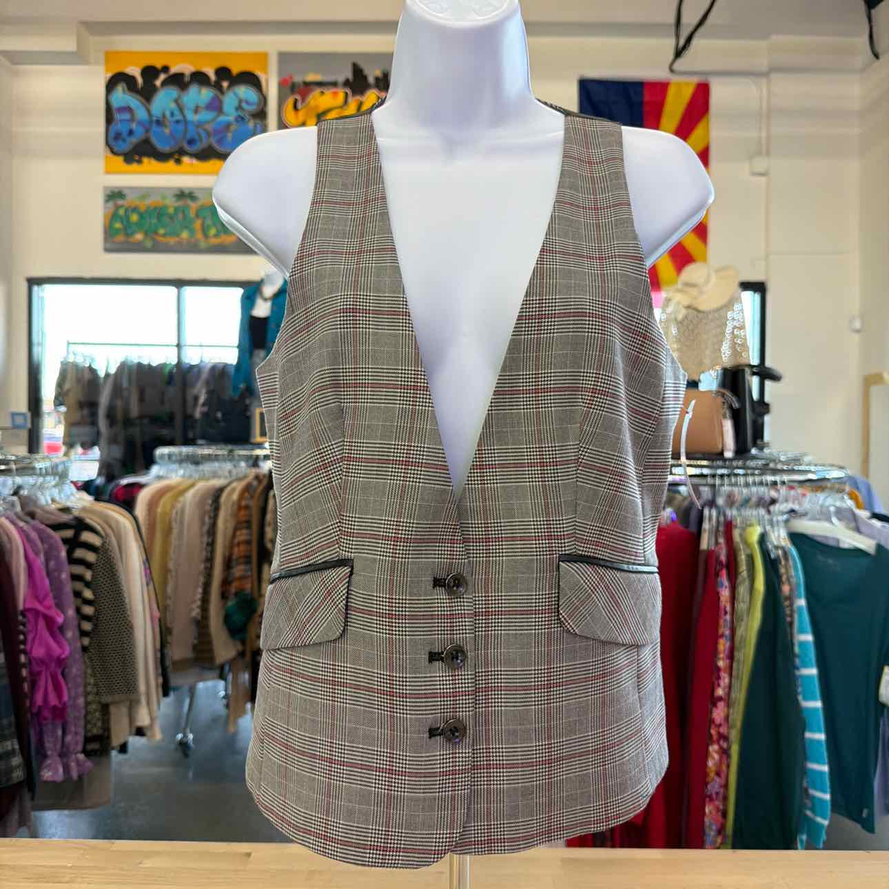 7th avenue Size 2 Grey Preloved Vest