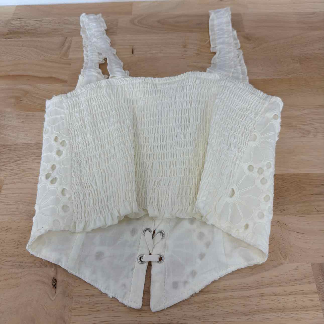 Self E Size S Lace-up Eyelet Sleeveless Corset