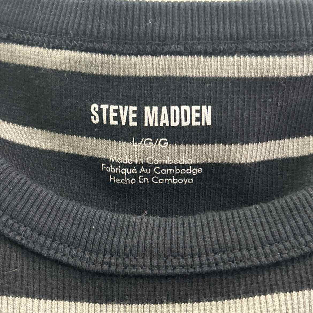 Steve Madden Size L Black Gray Preloved Dress