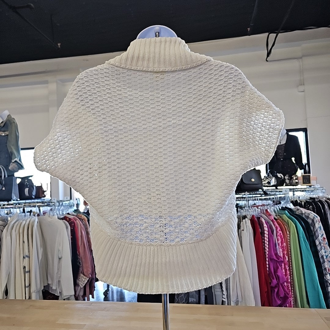 Bask Size M White Cardigan