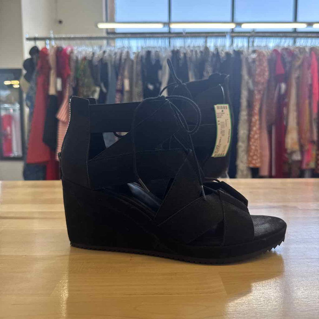 Eileen Fisher Shoe Size 9.5 Black Wedges