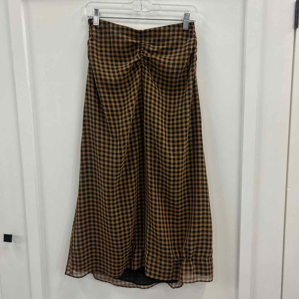Calvin Klein Size 6 Brown/Black Preloved Skirt