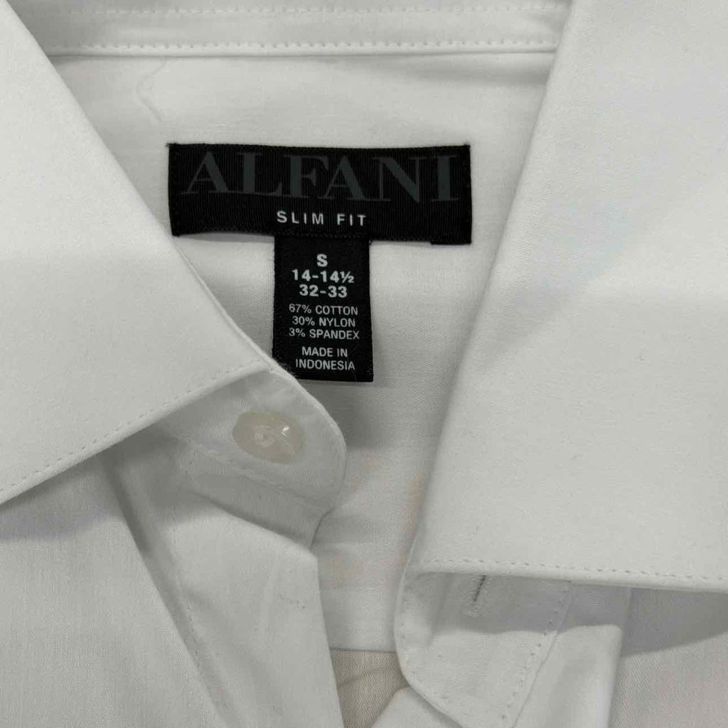 Alfani Mens Poplin Slim Fit Button-Down Shirt