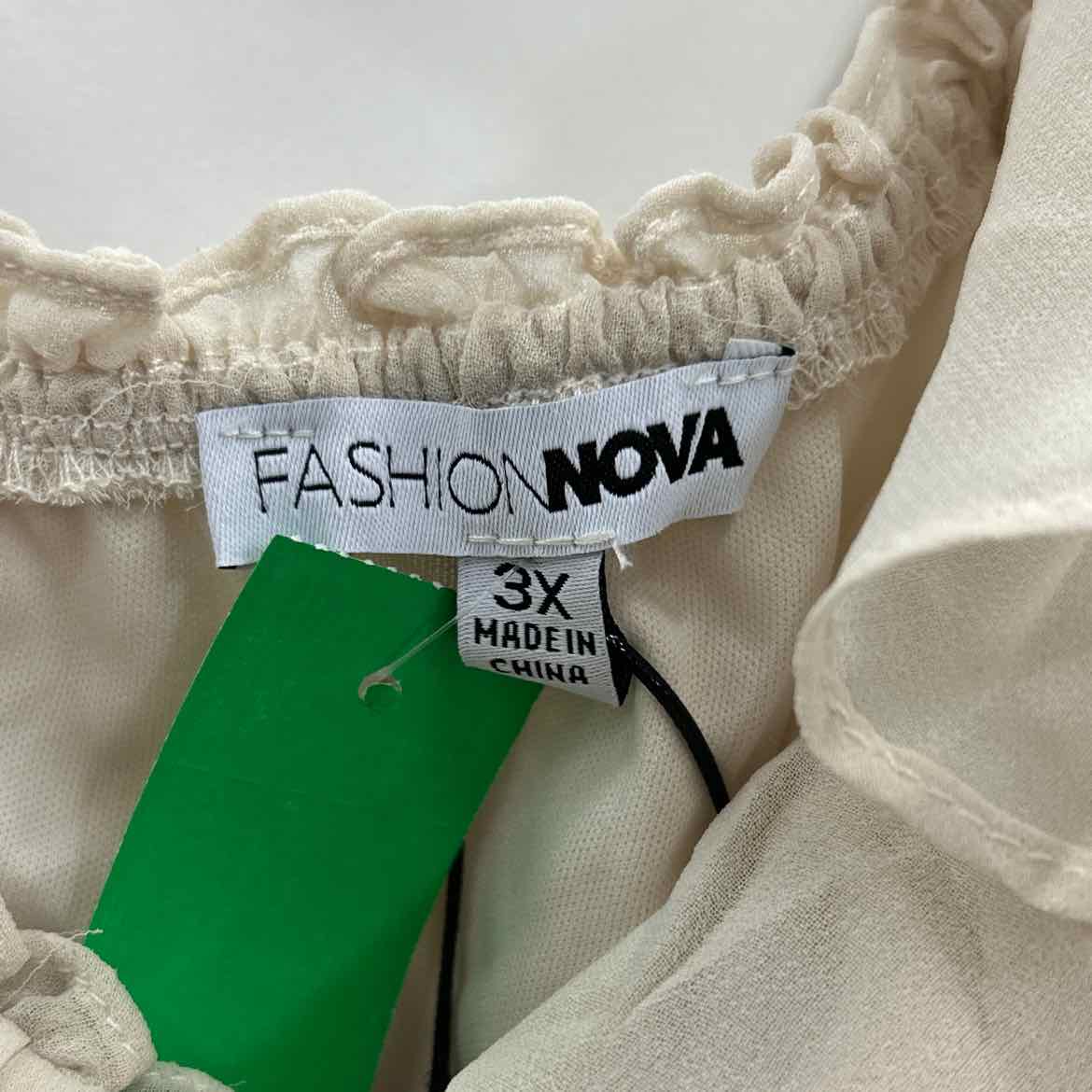 Fashionova Size 3X Tan New Dress