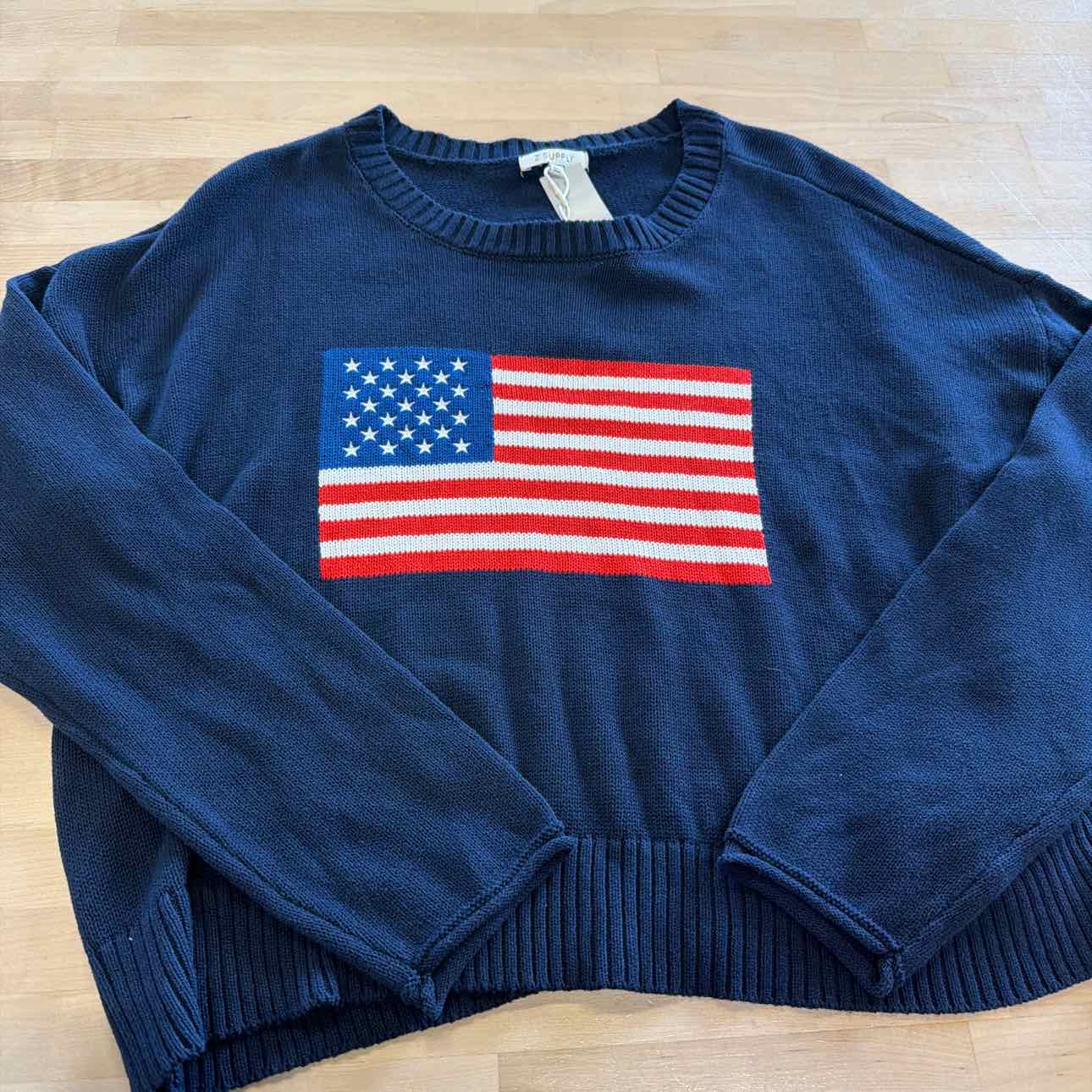 Z Supply Size L Navy New Sweater
