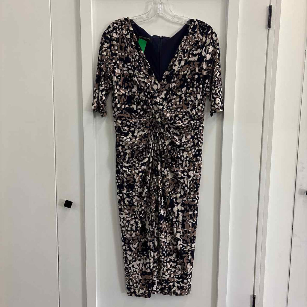 Jones New York Size 6 Gray Preloved Dress