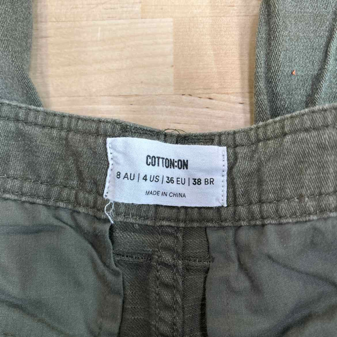 Cotton On Size 4 Green Preloved Pants