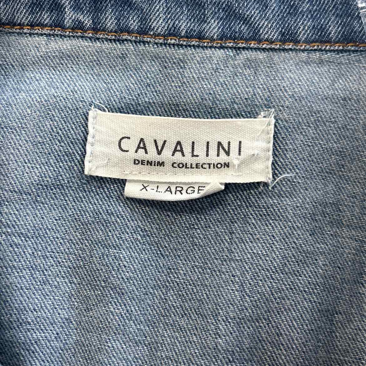 Cavalini Size XL Blue Denim Jean Jacket