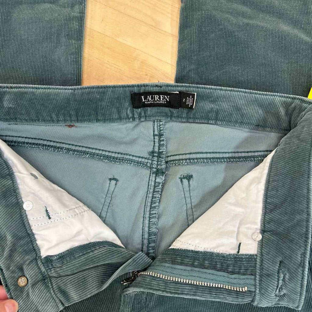 Ralph Lauren Size 2 Green Corduroy Preloved Pants