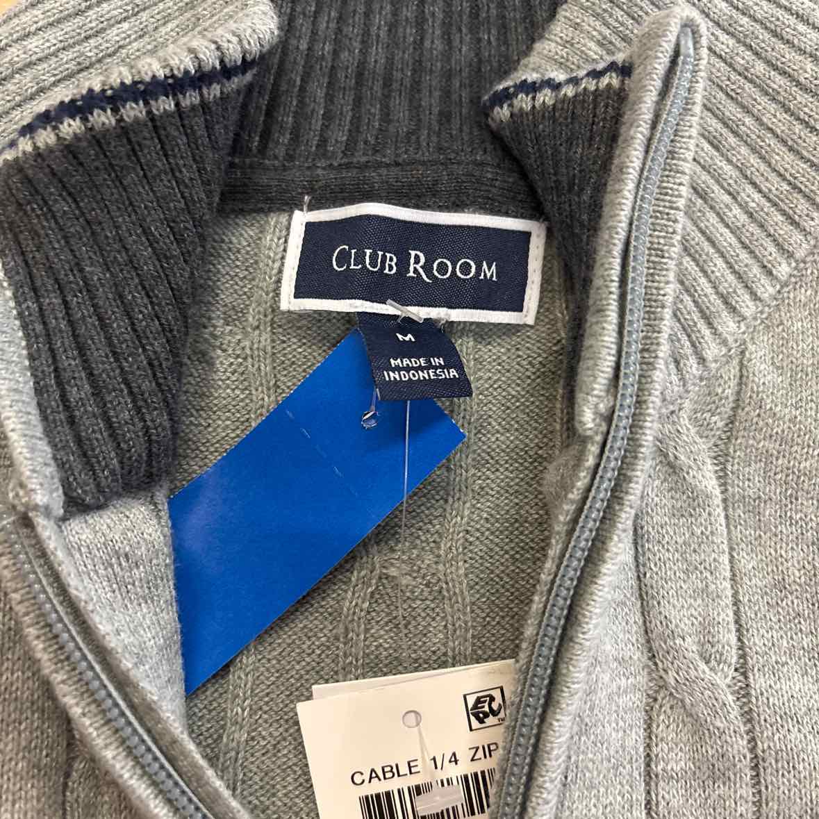 Club Room Size M Gray MENS Sweater