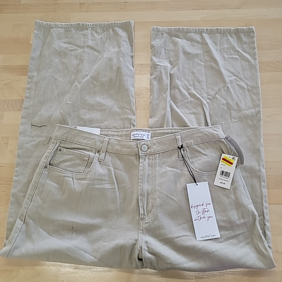 Vanilla Star Juniors' High-Rise Wide-Leg Comfy Jeans