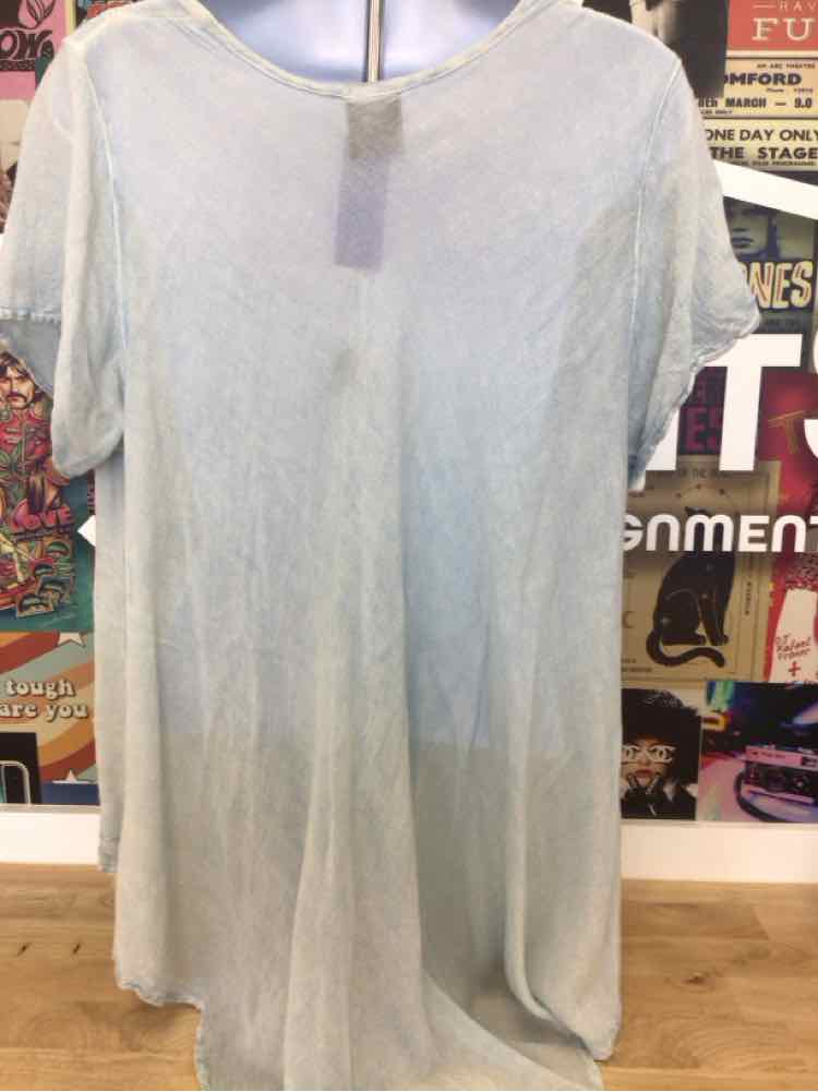 California Woman Size Free size Blue Preloved Blouse LS