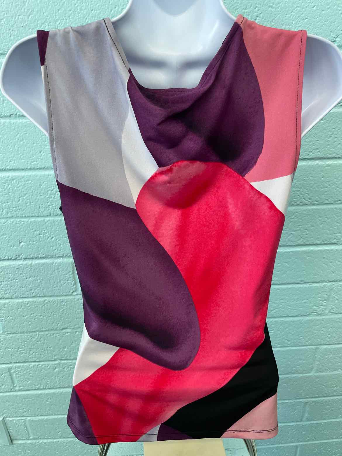 DKNY Size S Purple Print Sleeveless