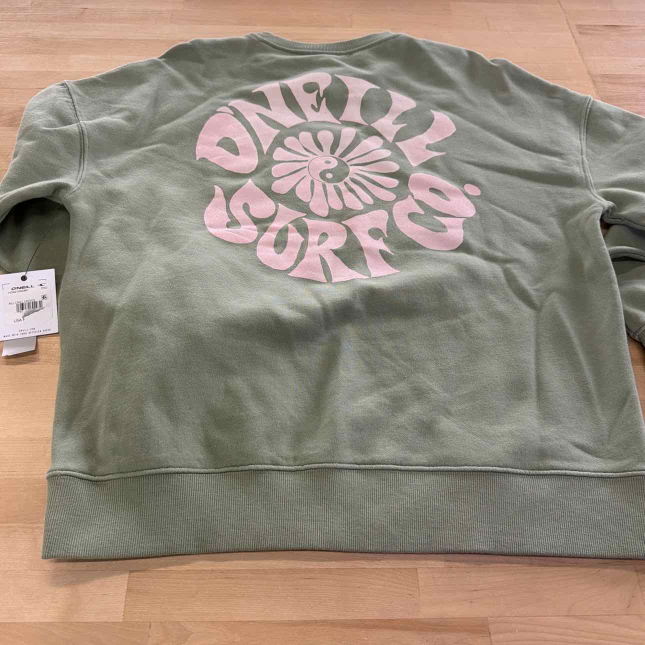 O'Neill Juniors' Logo Oversized Crewneck Sweatshirt
