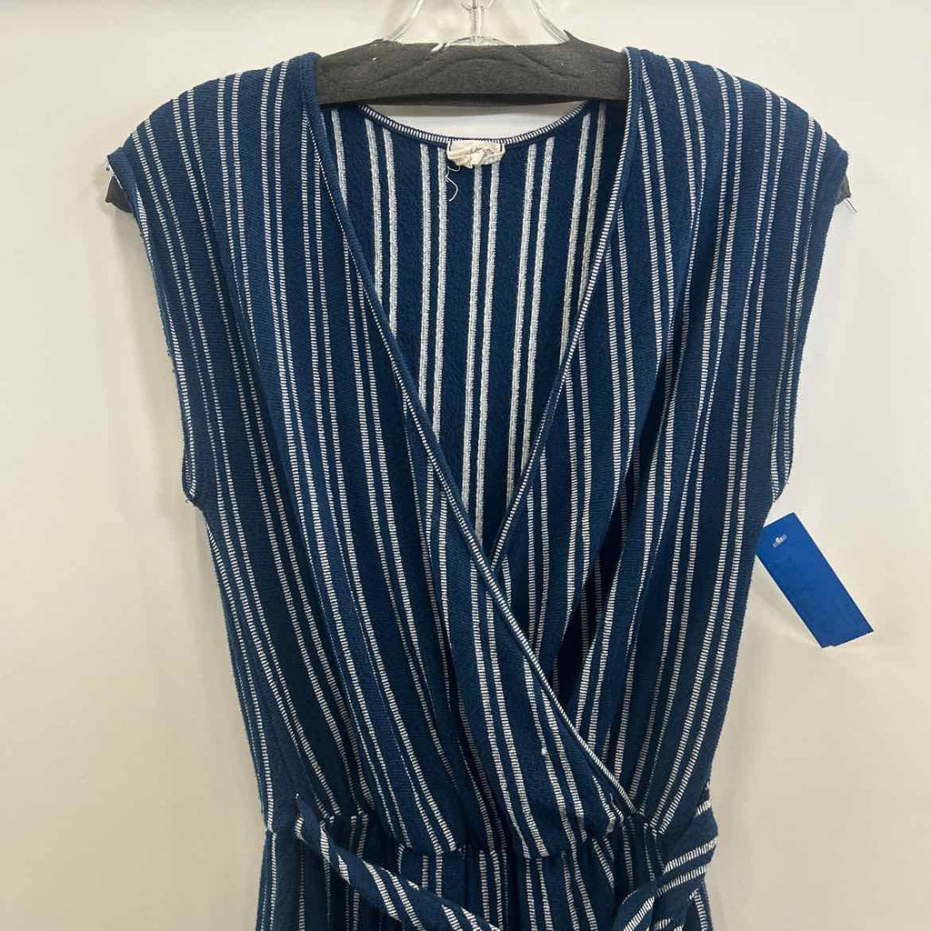 Caution to the wind Size S Navy/White Preloved Jumper