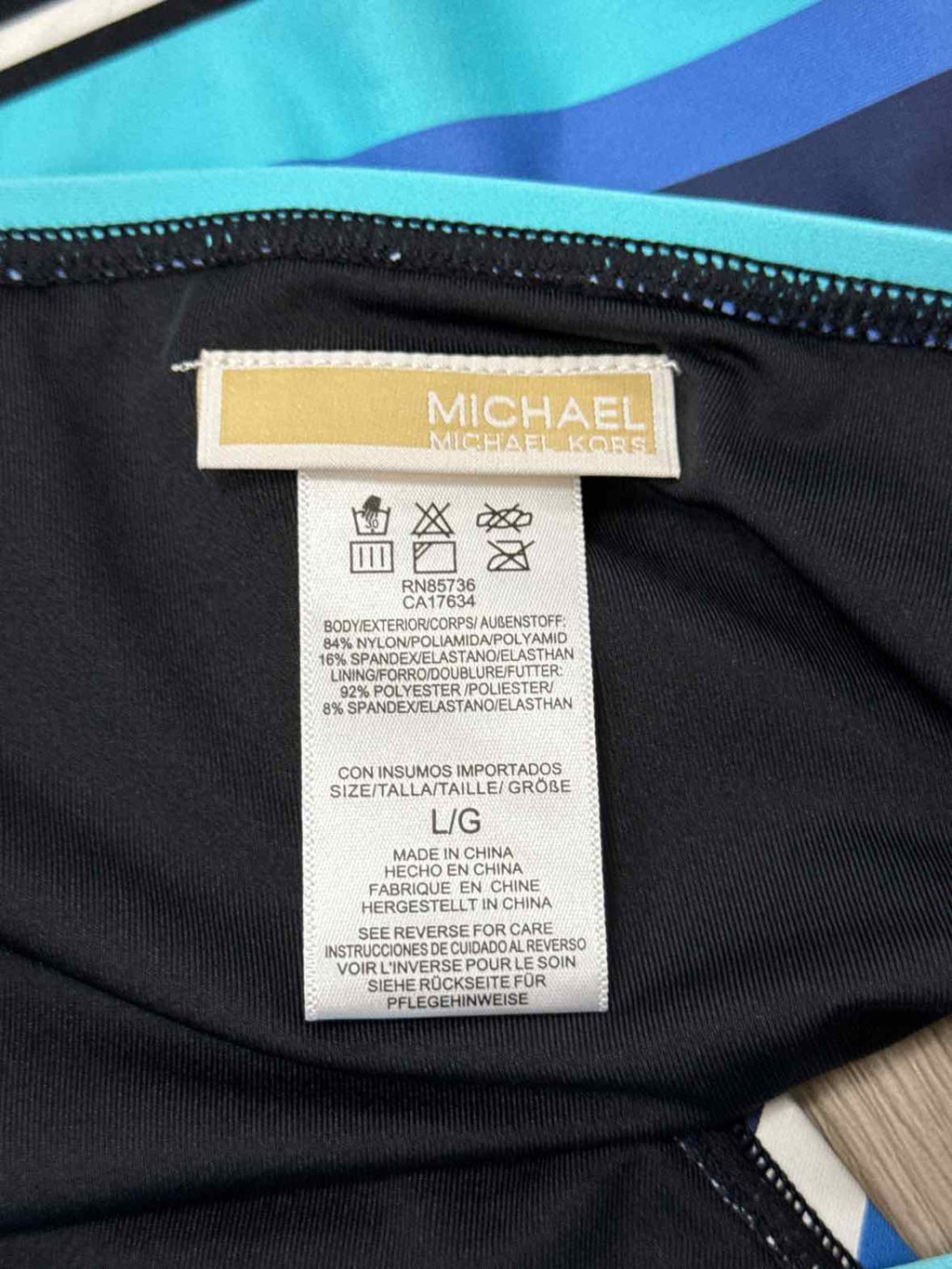 Michael Kors Size L High-Leg Bikini Bottoms