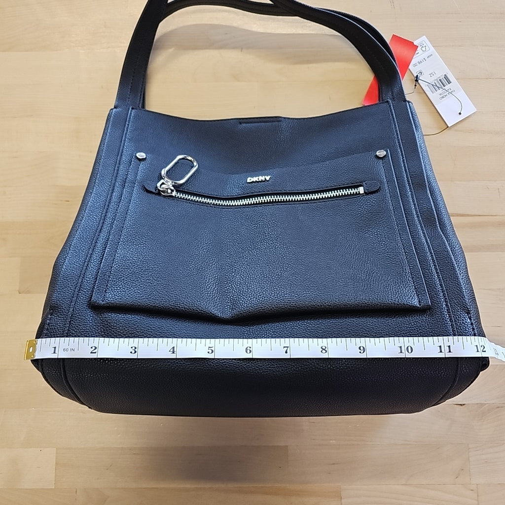 Dkny Nala Medium Hobo - Black/silver