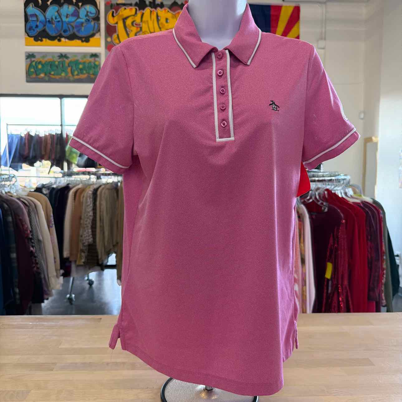 Penguin Size M Pink Preloved Polo