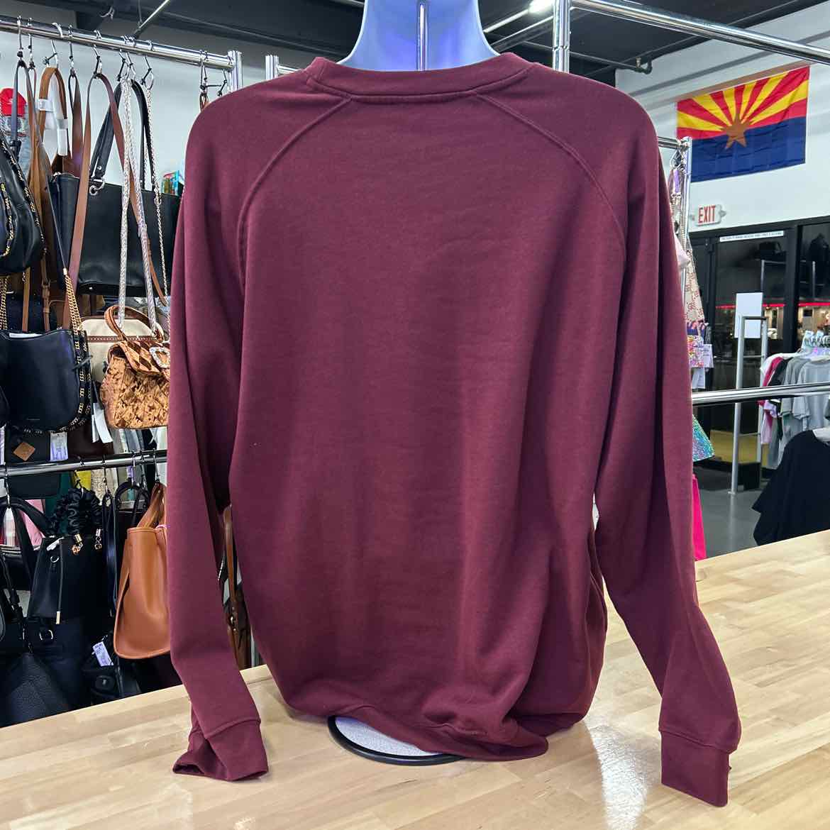 TurtleBay Size L Burgundy MENS Sweatshirt