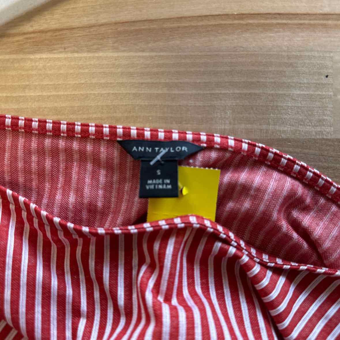 Ann Taylor Size S Red & white Blouse