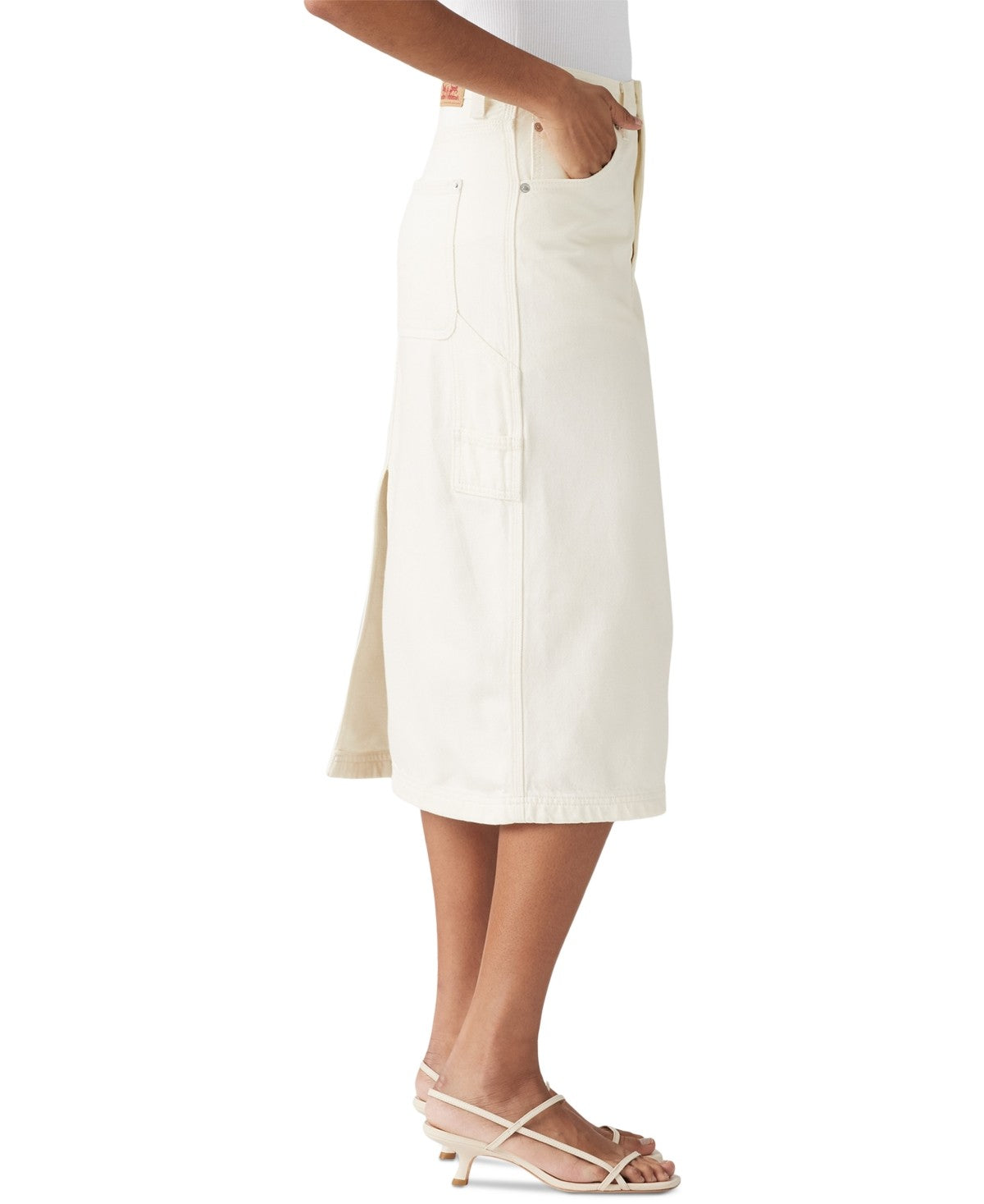 Levi's Women's Cotton High-Rise Back-Slit Denim Skirt - Truth Slip