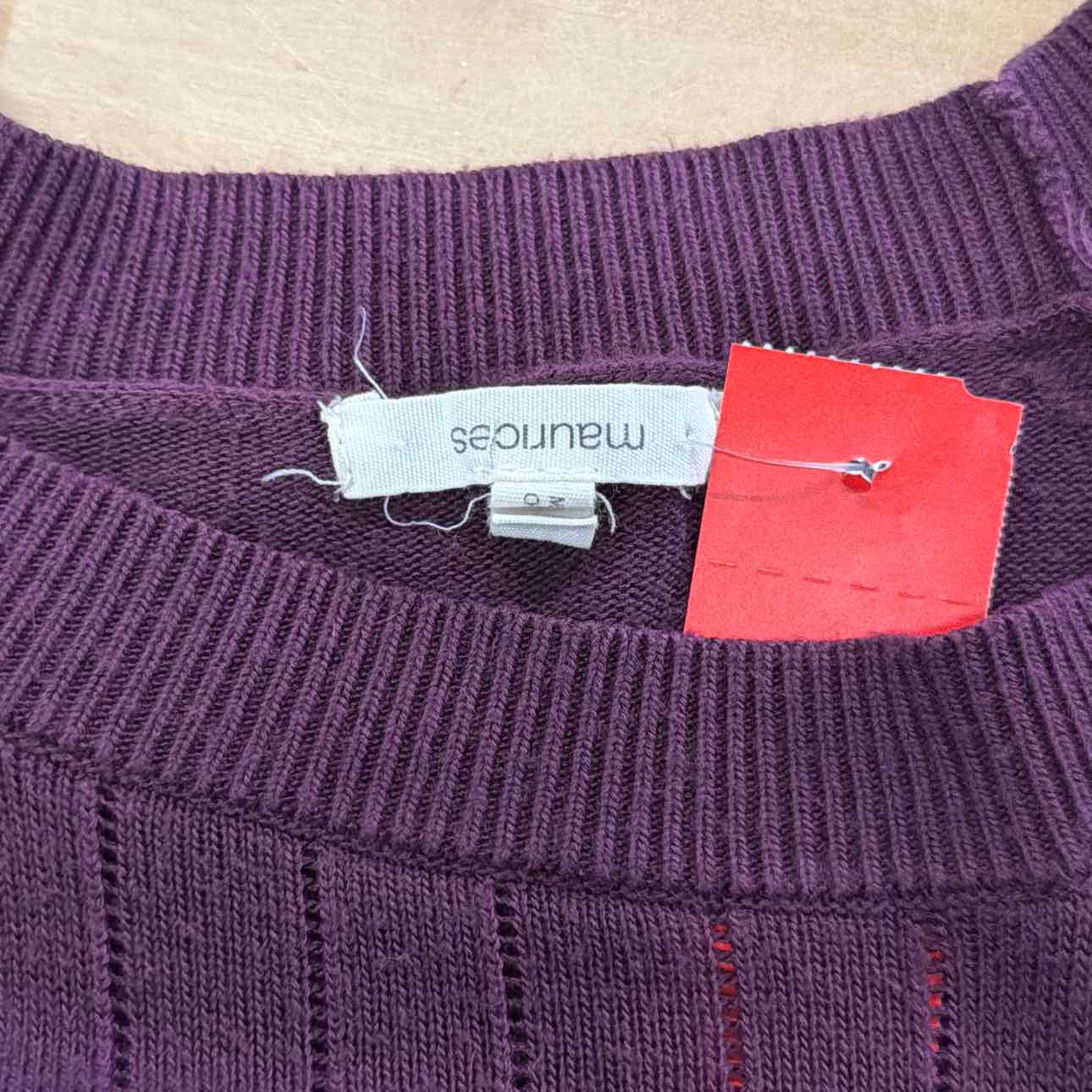 Maurices Size L Purple Used Sweater