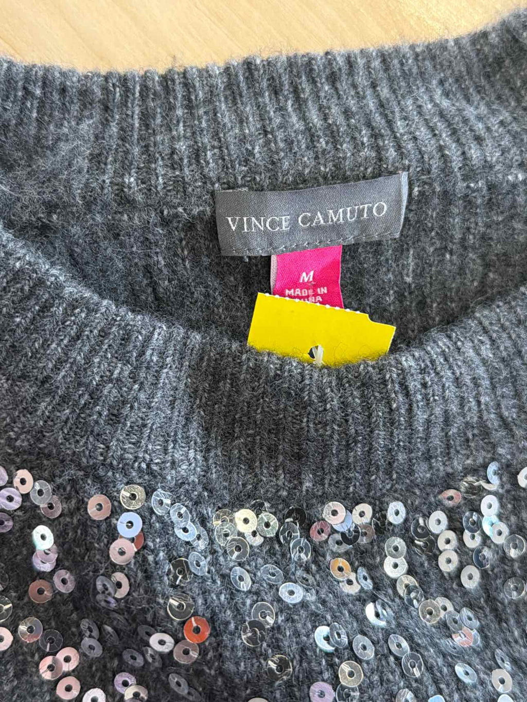 Vince Camuto Size M Gray Sweater