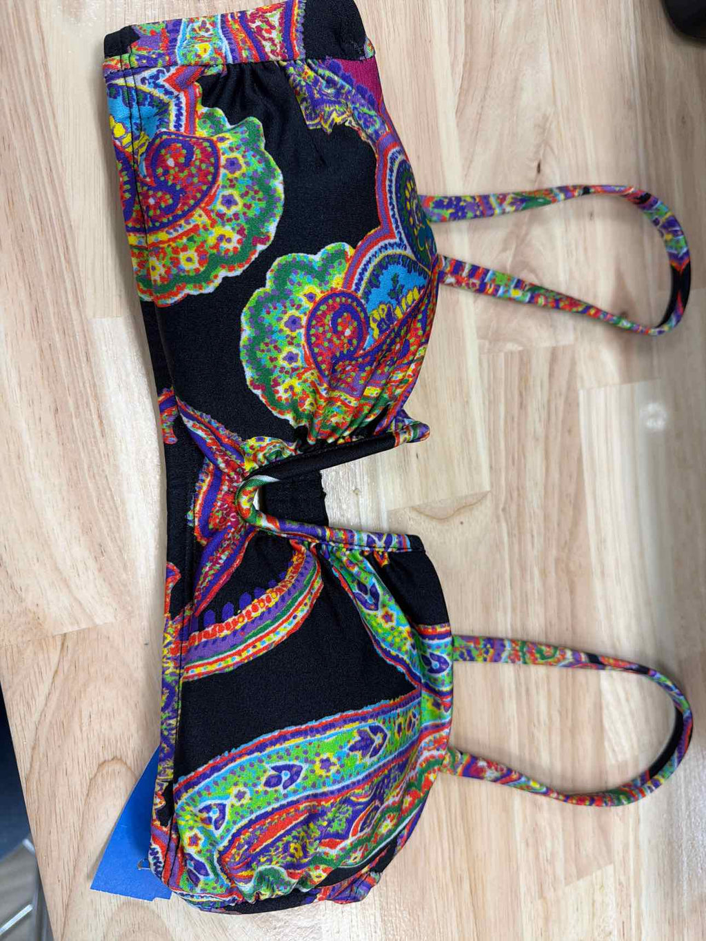 Ralph Lauren Size 8 Paisley-Print U-Wire Bikini Top
