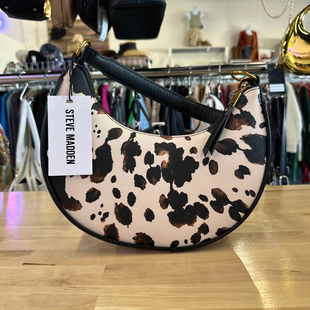 Steve Madden lohan Hobo Bag Brown Print Small