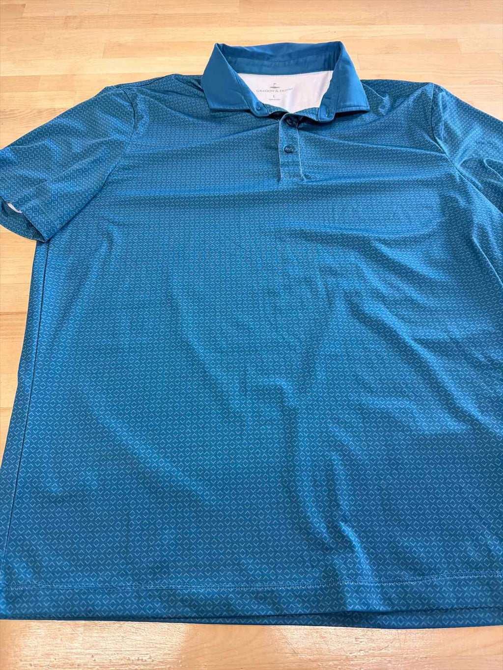 Grayson & Dunn Size L Blue MENS Polo