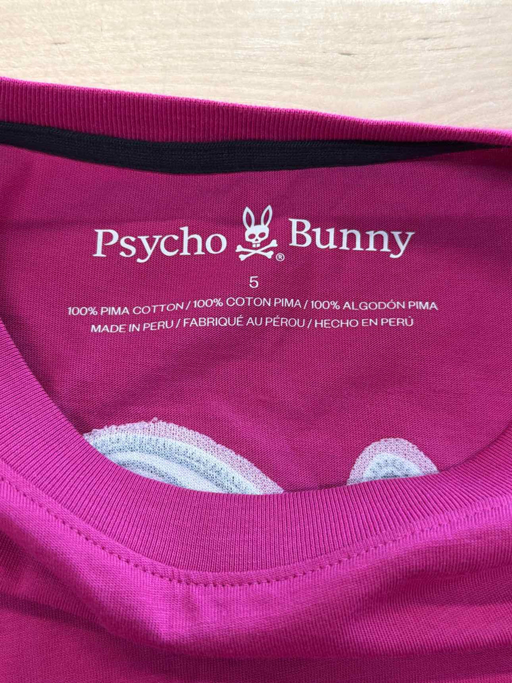 Psycho Bunny Size 5 Hot Pink T-shirt