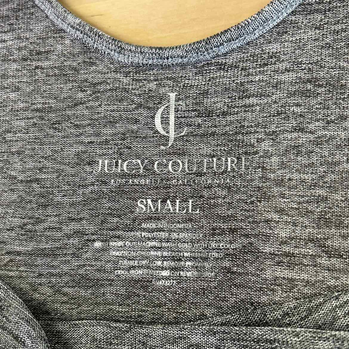 Juicy Couture Size S Gray Preloved T-shirt