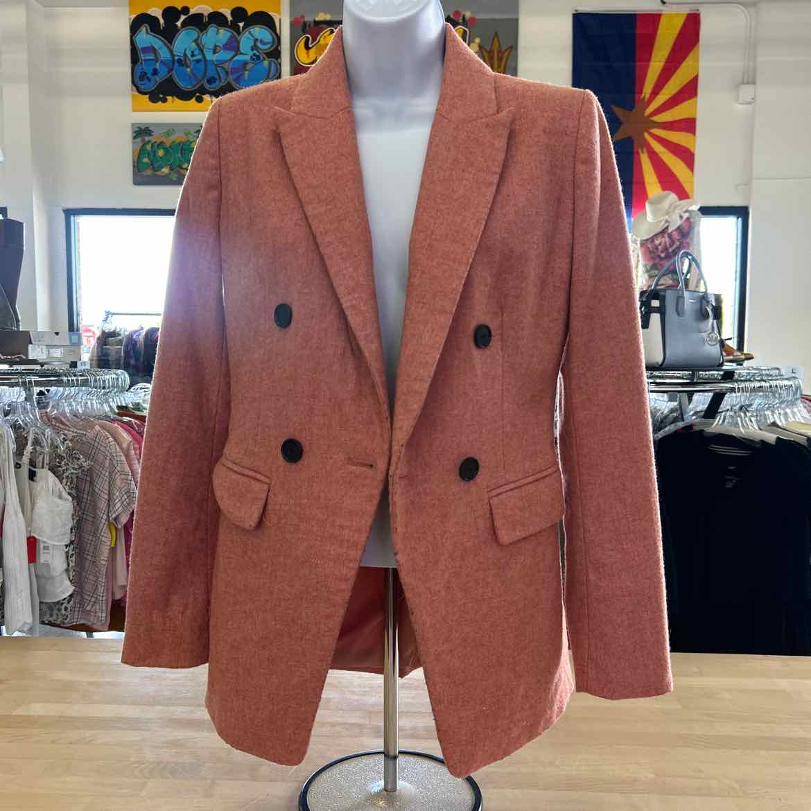 Loft Size 00 Pink Preloved Blazer