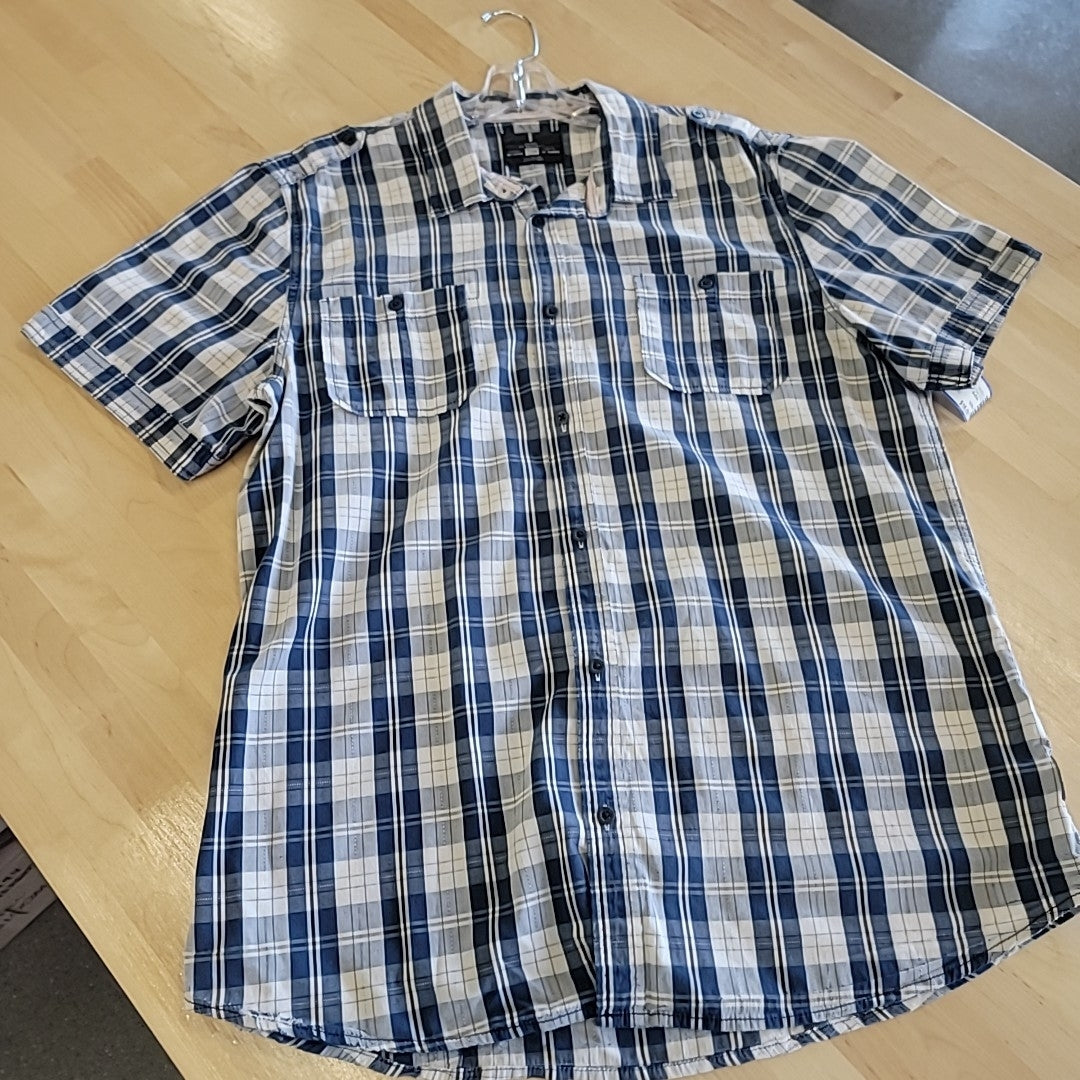 Buffalo Men's Size XL Blue MENS Button Down Shirt