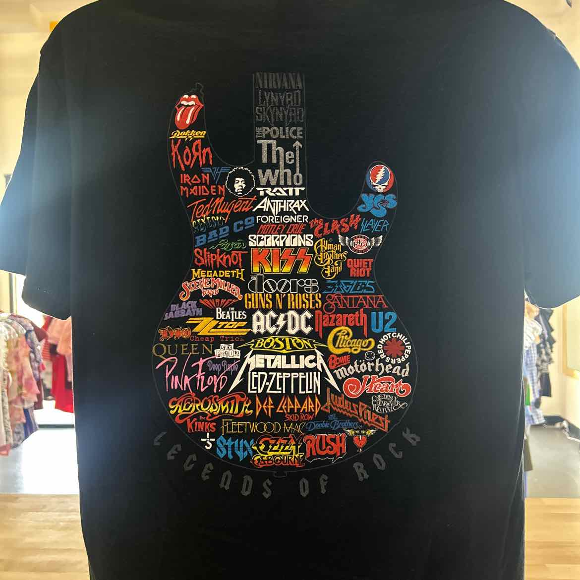 Gildan Size L Black Preloved MENS T-shirt