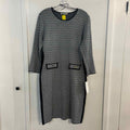 Harper Rose Size L White Blue Black Preloved Dress