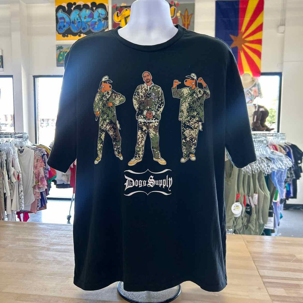 Dogg Supply Size L Black Preloved MENS T-shirt