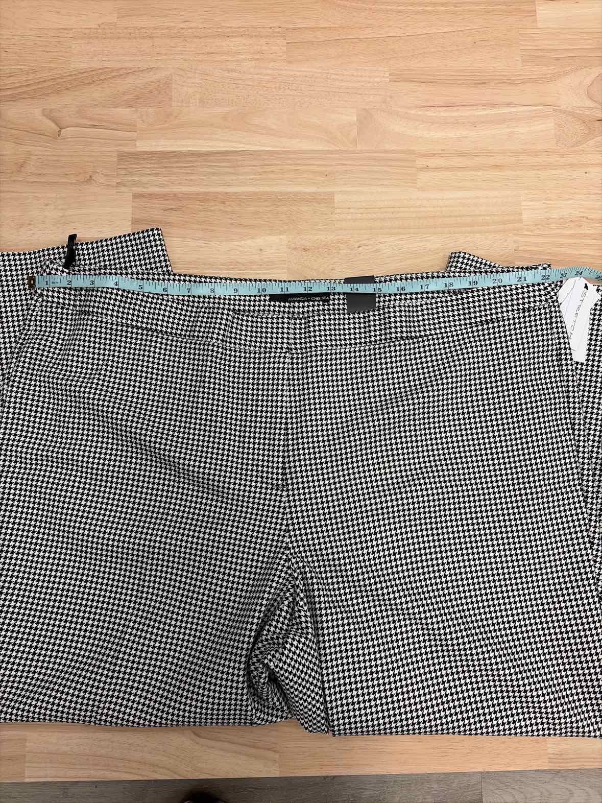 Amanda & Chelsea Size 22W Black White New Pants