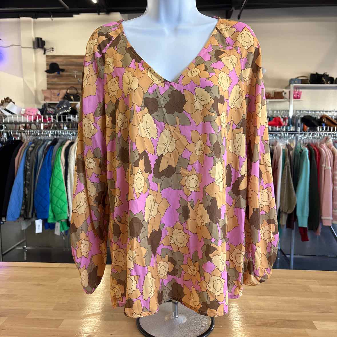 Cezele Size L Multi-Color Blouse